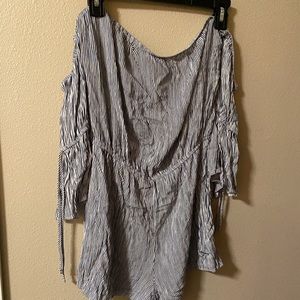 off the shoulder romper